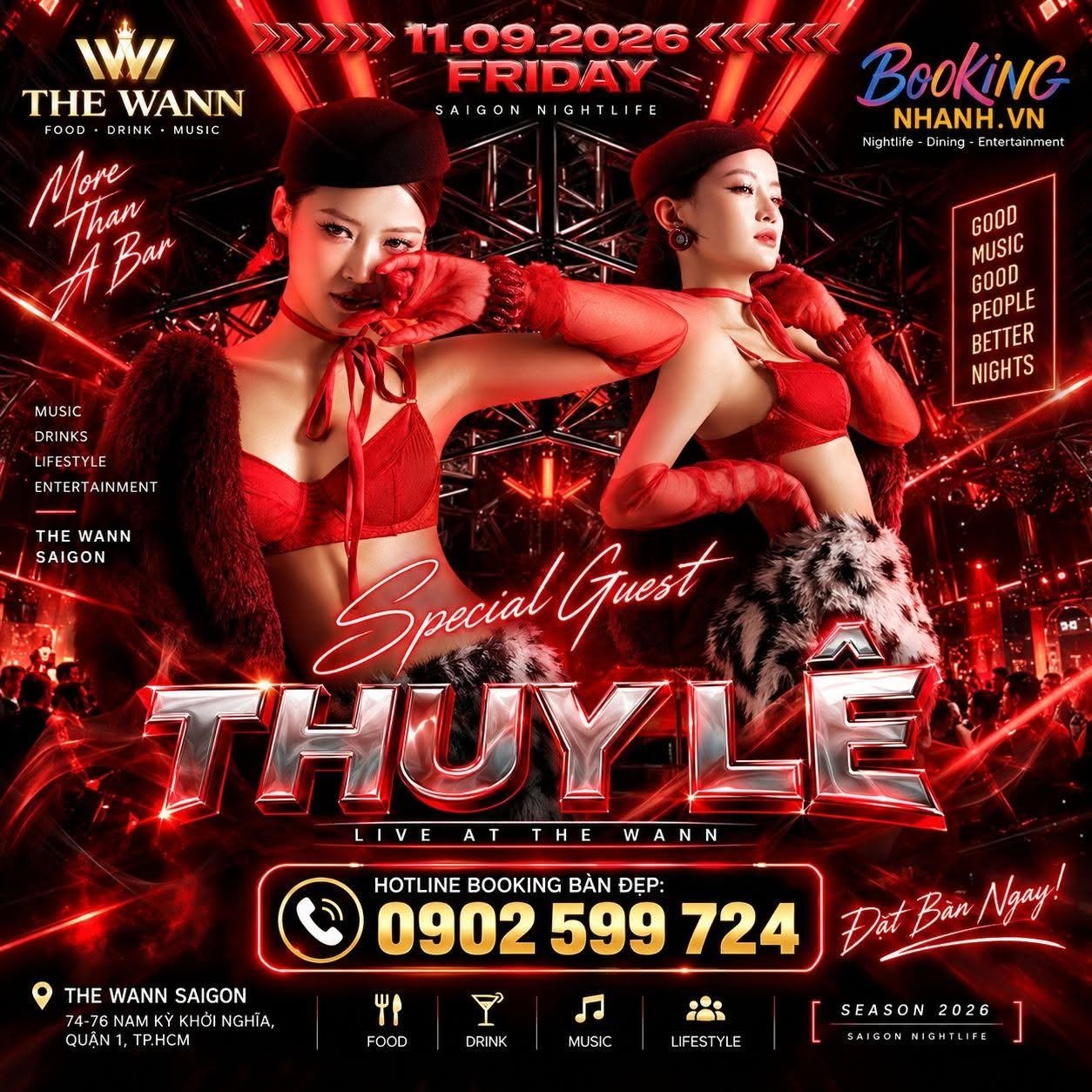 Banner Thủy Lê The Wann Saigon