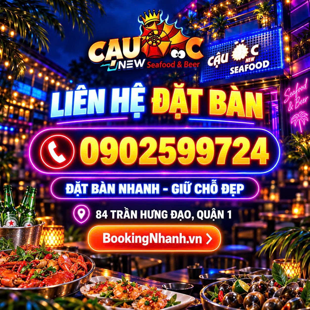 Liên Hệ Đặt Bàn Cậu Ốc Quận 1