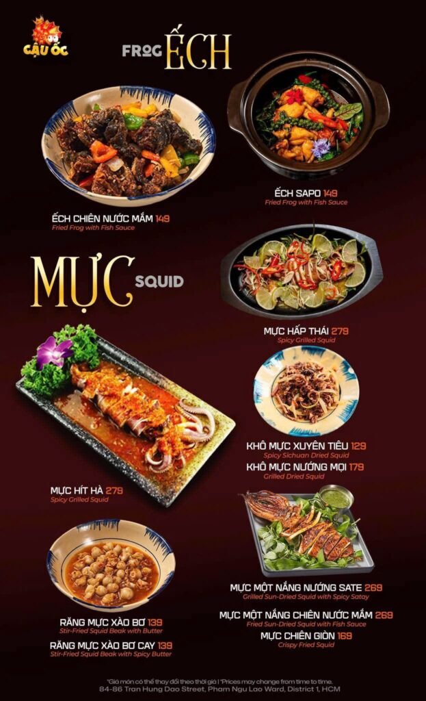 Thực Đơn Menu Cậu Ốc Quận 1 (12)