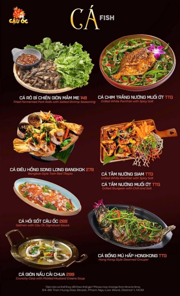 Thực Đơn Menu Cậu Ốc Quận 1 (2)