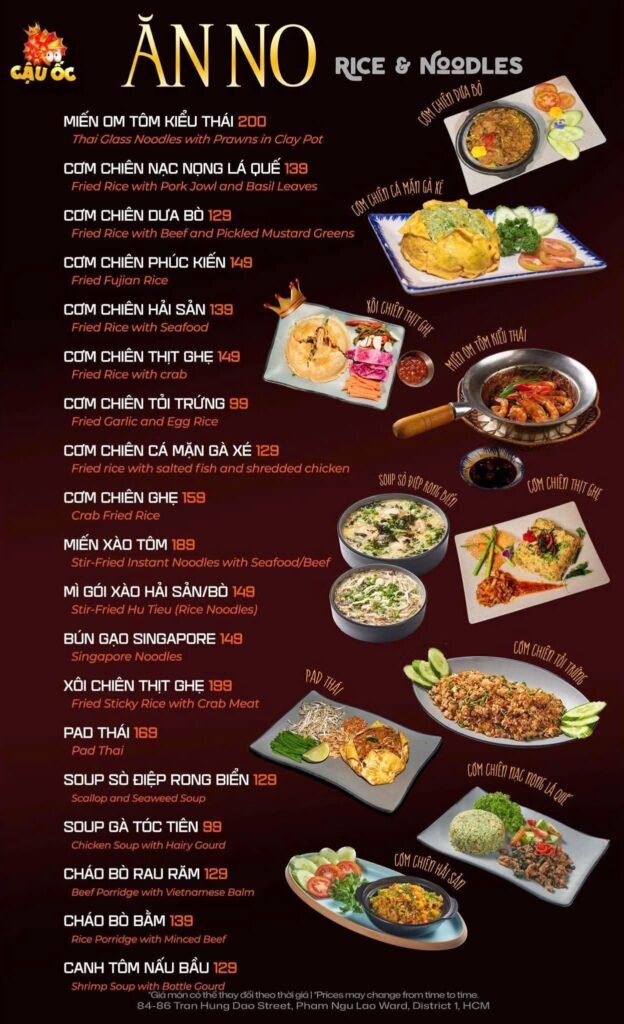 Thực Đơn Menu Cậu Ốc Quận 1 (3)