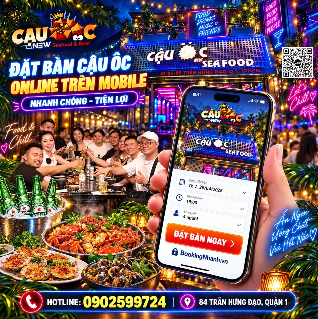 Giới Thiệu Đặt Bàn Cậu Ốc Online